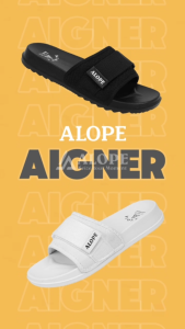 ALOPE - SANDAL AIGNER SANDAL SELOP RUMAHAN NYAMAN ALAS ANTI LICIN