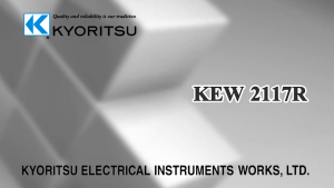 (ORIGINAL) Kyoritsu KEW2117R AC Digital Clamp meter