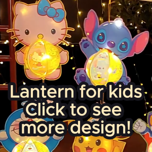 [SG SHIP] Mid-Autumn Festival Lantern Kit DIY No Music Cartoon Craft Kids Pikachu Kuromi