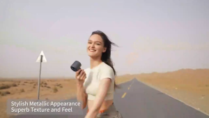 (1-Year warranty) Mini handheld fan Portable 100-level adjustable bladeless mini fan Rechargeable summer strong wind cooler