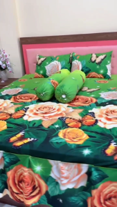 Sprei Rumbai motif bunga  dan motif aesthetic uk 180 x 200
