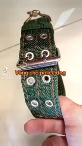 vòng cổ chó 2 chốt cài bản to 4cm policedog phản quang khoá thép chống xoắn xích chó to nhất 25kg-45kg