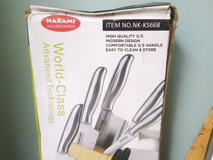 Pisau Set 8pcs Kwalitas Bagus. NK-KS668 / Nakami / Stainless