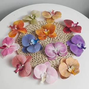 Jepitan Rambut Korea ukuran 9 CM / Jepit Rambuk Kepala Bunga Anggrek / Jepit Rambut Fashion Wanita Kepala Bunga Anggrek Cantik Flowers Hair Clip Latex / Jepitan Rambut Anggrek SH AK03