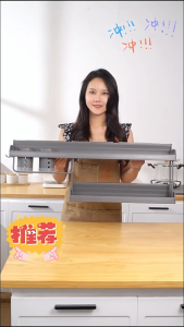 Aluminum Kitchen Storage Rack Multifunctional Wall Mount Spice Rack Organizer Storage Seasoning Kitchen Shelf Organizer