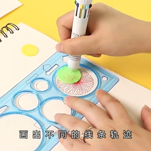 Bộ Thước Vẽ Kính Vạn Hoa Sáng Tạo Cho Trẻ Em