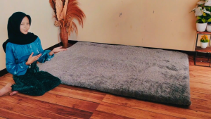 Karpet bulu rasfur empuk ukuran 180X80X5CM hdp LP
