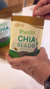 100% เมล็ดเจีย iHealth Chia Seeds 100g x 20 ซอง ร้านอาหารเสริมลดน้ำหนัก