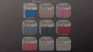 BS Home Decor Gorden Kolong Dapur Murah Motif Polos Embos Estetik Minimalis Terlaris LP