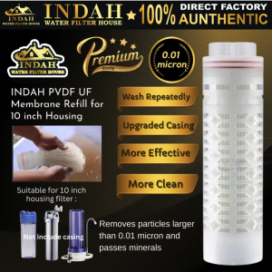 10 inch UF Membrane Ultra Filtration PVDF Water Filter Replacement Cartridge For 10" Water Filter Housing - 0.01 micron