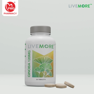 [LIVEMORE] Ginoba 120mg 30s Tablets - improve blood circulation