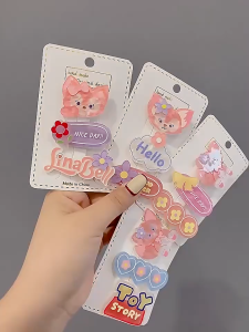 Jepit Rambut 3 in 1 Motif Karakter Lucu Jepitan Poni Rambut Jedai Rambut Poni