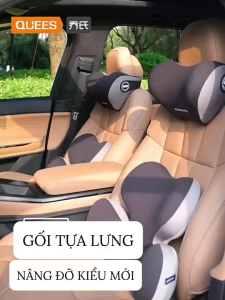 Bộ gối đầu tựa lưng chính hãng Quees với thiết kế đột phá mới