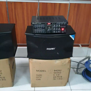 PAKET MURAH SPEAKER KARAOKE 8in BLUETOOTH DRIFFT CS 350 8 inch BONUS MIC KABEL  KABEL 1 ROLL