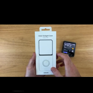 Sale Samsung Galaxy Z FLIP5 5G Clear Gadget Case เคส ขาตั้ง ของแท้ 100% Z FLIP 5