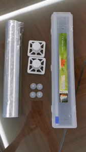 เซ็ทคู่ถูกลงทันที ฟิล์มแรปอาหาร(1 ม้วน)+กล่องตัดฟิล์มขนาดแกน 1 นิ้ว (1 กล่อง)