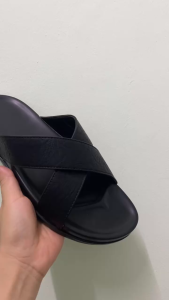 [TĂNG 1 SIZE] Dép Nam Quai Chéo Da Sít Kiểu Dáng Bền Đẹp