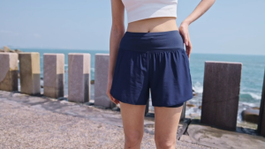 Sports Leggings for Women High Waist Yoga Pants Leggings for Gym Biker Pants Quick Drying Fake Two-piece Sports Pants