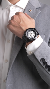 Sunlifex Jam Tangan Pria Original Calendar Luxury Bisnis Tali Stainless Steel Jam Tangan Cowok COD