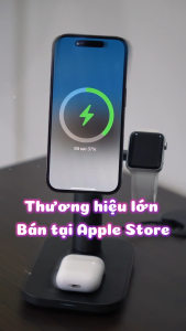 Đế sạc đa năng Magsafe mophie 3in1 extendable tích hợp Magsafe sạc cùng lúc 3 thiết bị bảo hành 2 năm 1 đổi 1
