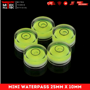 Mini Waterpass Bulat 25mm x 10mm Round Bubble Spirit Level