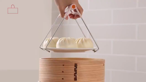 Kẹp Gắp Thức Ăn Chất Liệu Inox Cán Nhựa Chống Nóng Tiện Dụng Dụng Cụ Gắp Nóng Kẹp Tô Chén Dĩa Nhiều Màu Cho Nhà Bếp TIDO TIDO