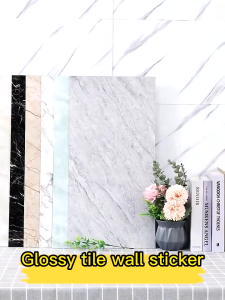 50PCS 30*60CM 3D XPE Foam Marble Tiles Thickened Self-adhesive Wallpaper Bathroom Ceramic Large
