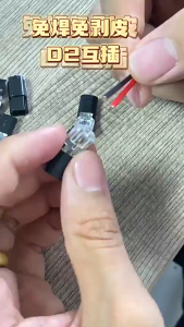 2 Pin Way Plug Wire Cable Snap Connectors / Car Waterproof Solderless Electrical Connector Strip / Quick Splice Terminal