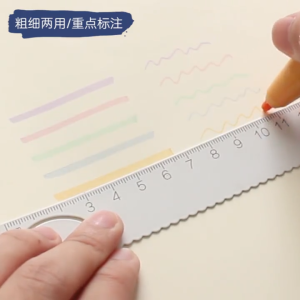 Papeterie - 4pcs Morandi Retro Color Highlighter Pen Eye Protection Vintage Color Fluorescent Pen Student Stationery