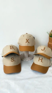 Topi Anak Bordir Inisial A-Z Huruf Alfabet Usia 1 Bulan - 10 Tahun