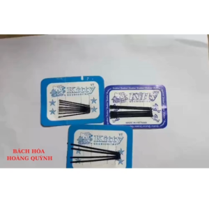 Set 5 vĩ kẹp tăm màu đen kẹp tóc tạo nhiều phong cách nhiều kích thước