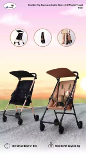Labeille A191 Baby Stroller Clip Premium Cabin Size Light Weight Travelling Kereta Dorong Lipat Bayi Anak