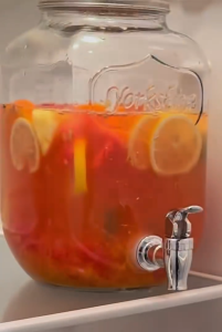 8L water jar glass juice drink glass jar dispenser with faucet and stand juicer drink jug