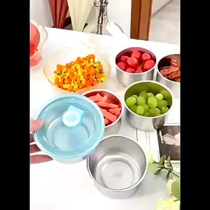 304 Stainless Food Container Stainless Steel lunchbox fresh keeping box with lid stainless food tray with cover storage food sealed storage box food storage container fridge frozen storage box fresh keep box fruit vegetable sealing container box heater h