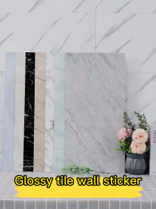 150 PCS 30X60CM Self-Adhesive Wall Sticker Imitation Marble Tiles Moistureproof Waterproof Thickened Bedroom Bathroom