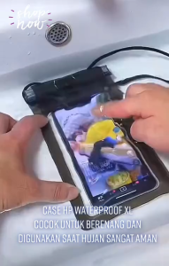Waterproof Sarung Handphone Anti Air Uk hingga 7inch