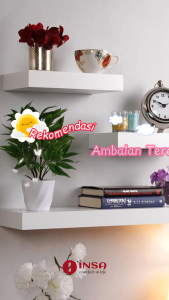 Ambalan Rak Dinding Minimalis Berbagai Warna Ukuran 30 Cm Tebal 4 Cm