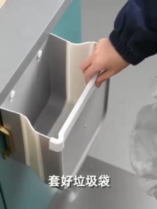 YOKO Tong Sampah Portable Lipat Keranjang Sampah Gantung Tempat Sampah Lipat Modern