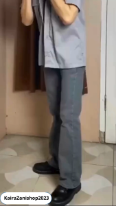 Jeans Pria Full Length Denim Straight Fit Trend Masa Kini - PRC Protector