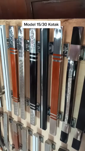 Paket 4 Handle Pintu 45 cm Pegangan Pintu Rumah Minimalis Model Kotak Hitam