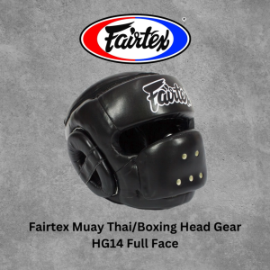 Fairtex HG14 Full Face Head Gear Black