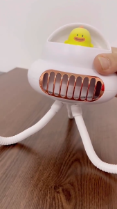 Bladeless Octopus Stroller Fan Rechargeable Desktop Fan with LED Light and Mosquito Repellent Kipas Bayi 摇头婴儿车风扇卡通八爪鱼风扇桌面充电驱蚊扇带灯小风扇