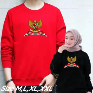 Promo Kaos 17 Agustus Baju Dirgahayu Indonesia Sweater Hut RI Crewneck Nkri Harga Mati Sweter Kasual