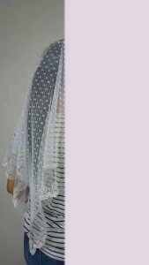 Mantila Kerudung Katolik Premium Misa Putih Hitam Panjang Dewasa Pashmina Murah