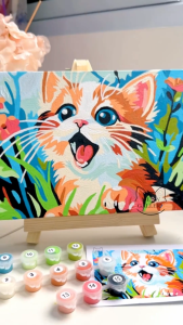 Kit Paint by Numbers Dog Series: Aktivitas Rekreasi Keluarga & Hobi Seni untuk Dewasa