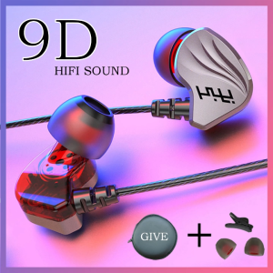 Headset Gaming 9D Surround Stereo Bass Dengan Mic Earphone Sport Music Headphone Dalam Telinga