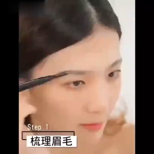 Extraction ดินสอเขียนคิ้ว ดินสอเขียนคิ้วกันน้ำ 2 in 1 หมุนดินสอเขียนคิ้วพร้อมแปรงเขียนคิ้ว ไม่เลอะ แป้งเขียนคิ้วติดทนนาน กันน้ำ Double eyebrow pencil