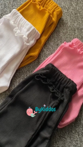ByKiddos - Legging Kriwil Casual Anak Perempuan Bahan RIB Tebal / Celana Legging Polos Bayi / Legging Anak