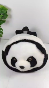 Balo thú bông hoạt hình đính mặt gấu trúc Panda G1 phong cách dễ thương Balo đi học đi chơi siêu ngộ nghĩnh