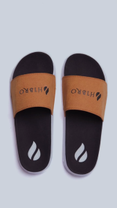 Hibro Achromatic - Sandal Slide Soft Suede Casual Slop Pria Wanita - Brown Black White